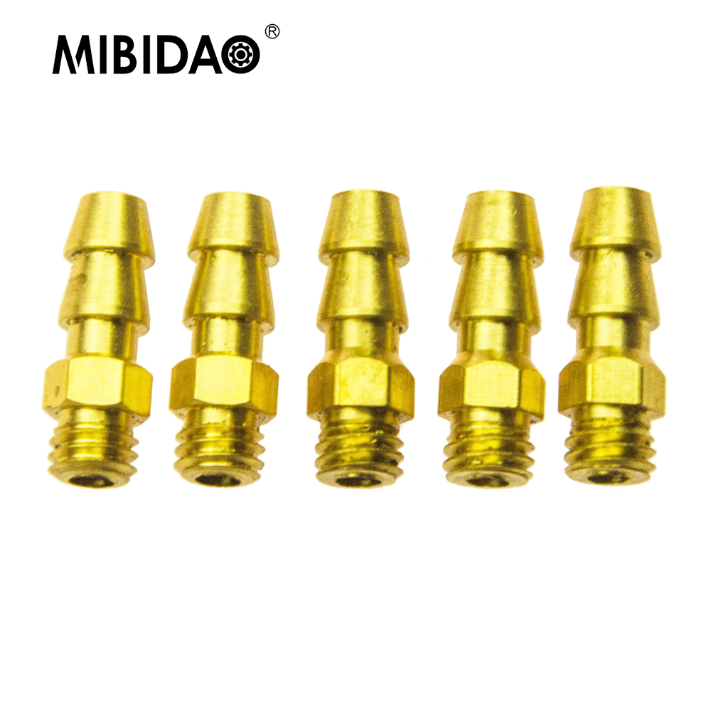 MIBIDAO 5Pcs Brass M4 Threaded - Spoke Nipple Brass 评论和价格