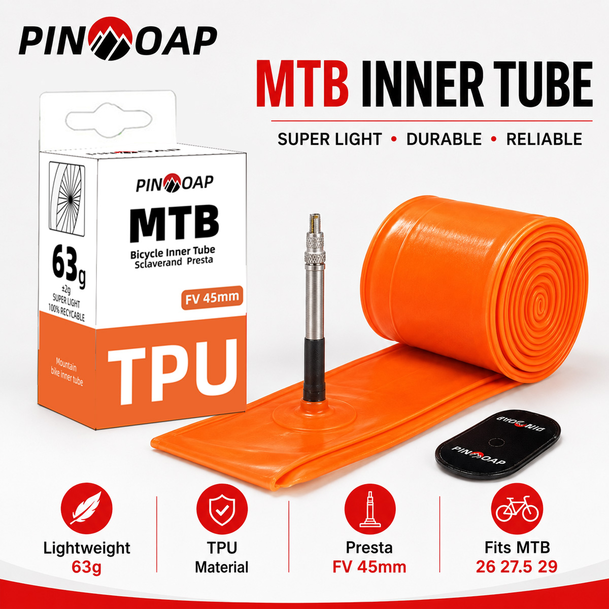 PINMOAP Mtb Inner Tube Mountai - Mountain Biking Tube 评论和价格