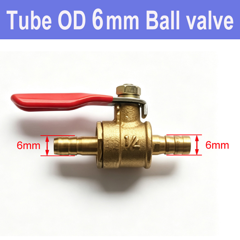 Small Red Handle Brass Shutoff - Spoke Nipple Brass 评论和价格