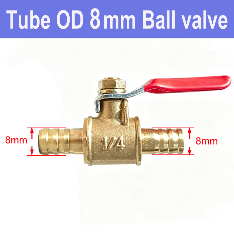Small Red Handle Brass Shutoff - Spoke Nipple Brass 评论和价格