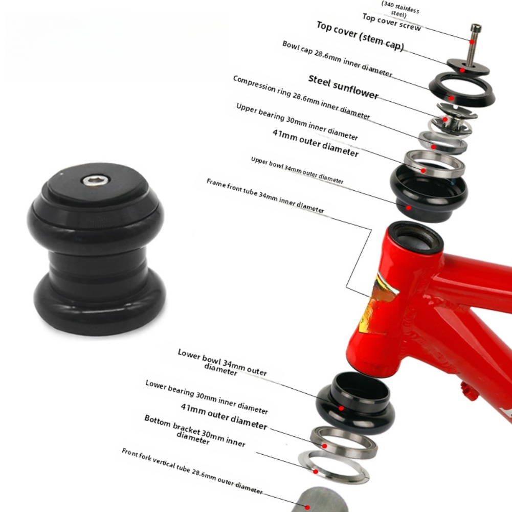 28.6mm for top Cap Headset for - Mountain Biking Tube 评论和价格