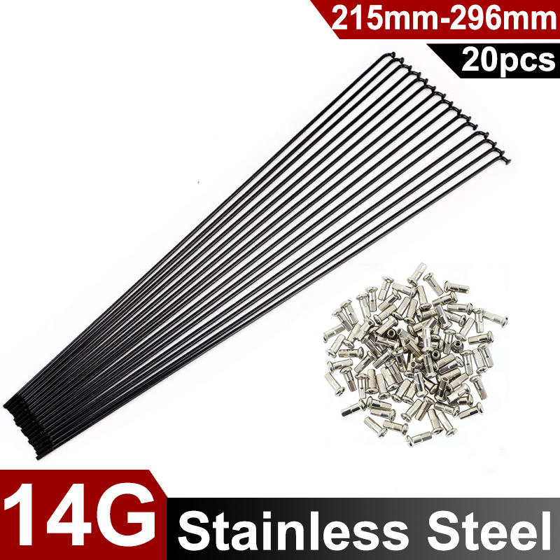 20Pcs 14G 2.0mm Stainless Stee - Spoke Nipple Brass 评论和价格