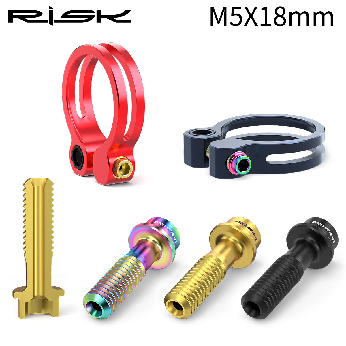 RISK M5x18mm Seat Screws Mount - Mountain Biking Tube 评论和价格